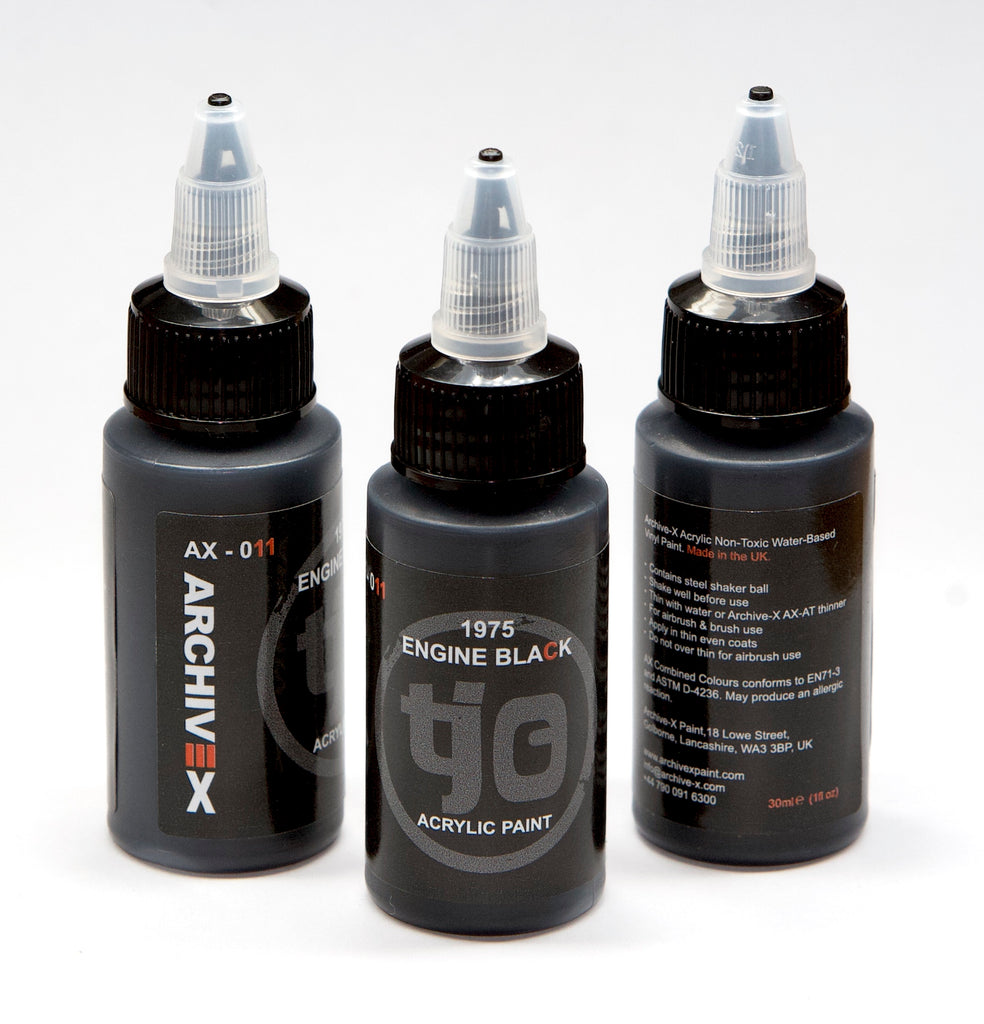 AX-011 1975 Engine Black Acrylic Paint 30ml