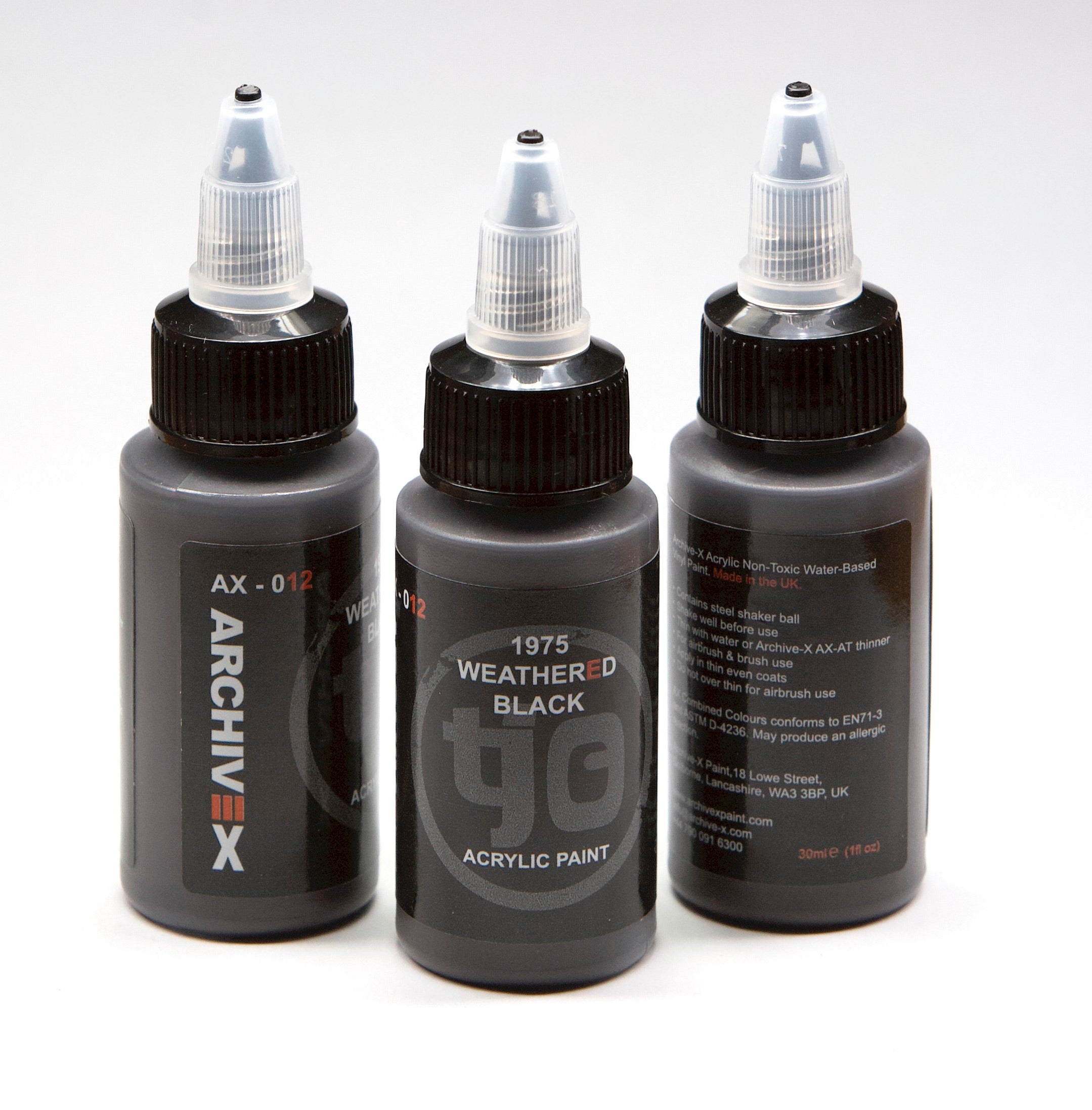 AX-012 1975 Weathered Black Acrylic Paint 30ml