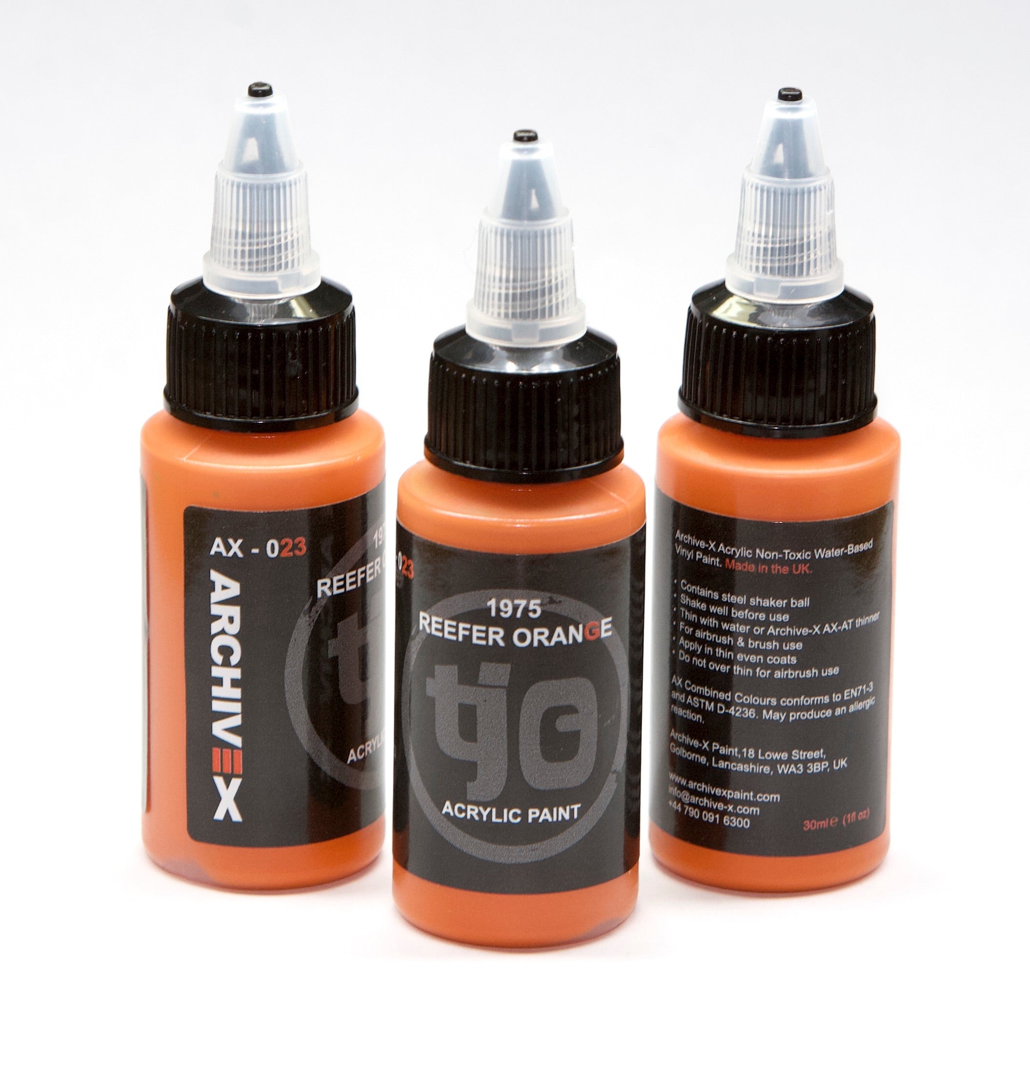AX-023 1975 Reefer Orange Acrylic Paint 30ml