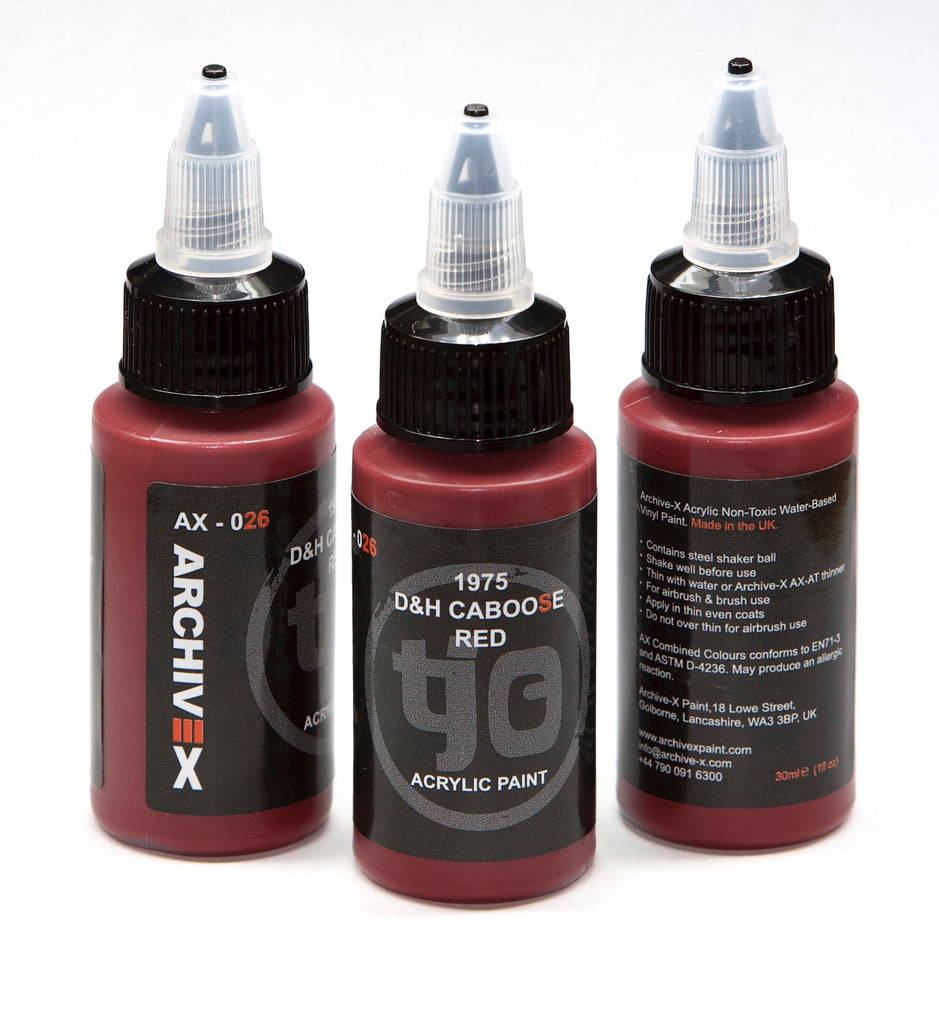 AX-026 1975 D&H Caboose Red Acrylic Paint 30ml