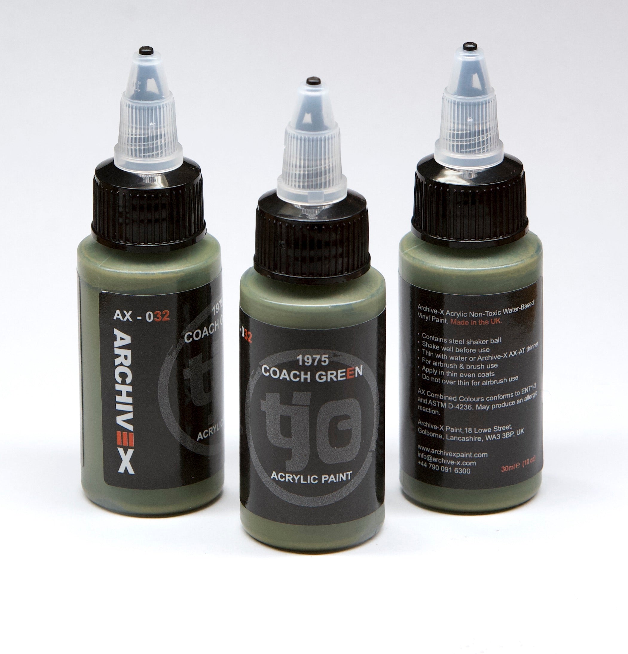 AX-032 1975 Coach Green Acrylic Paint 30ml