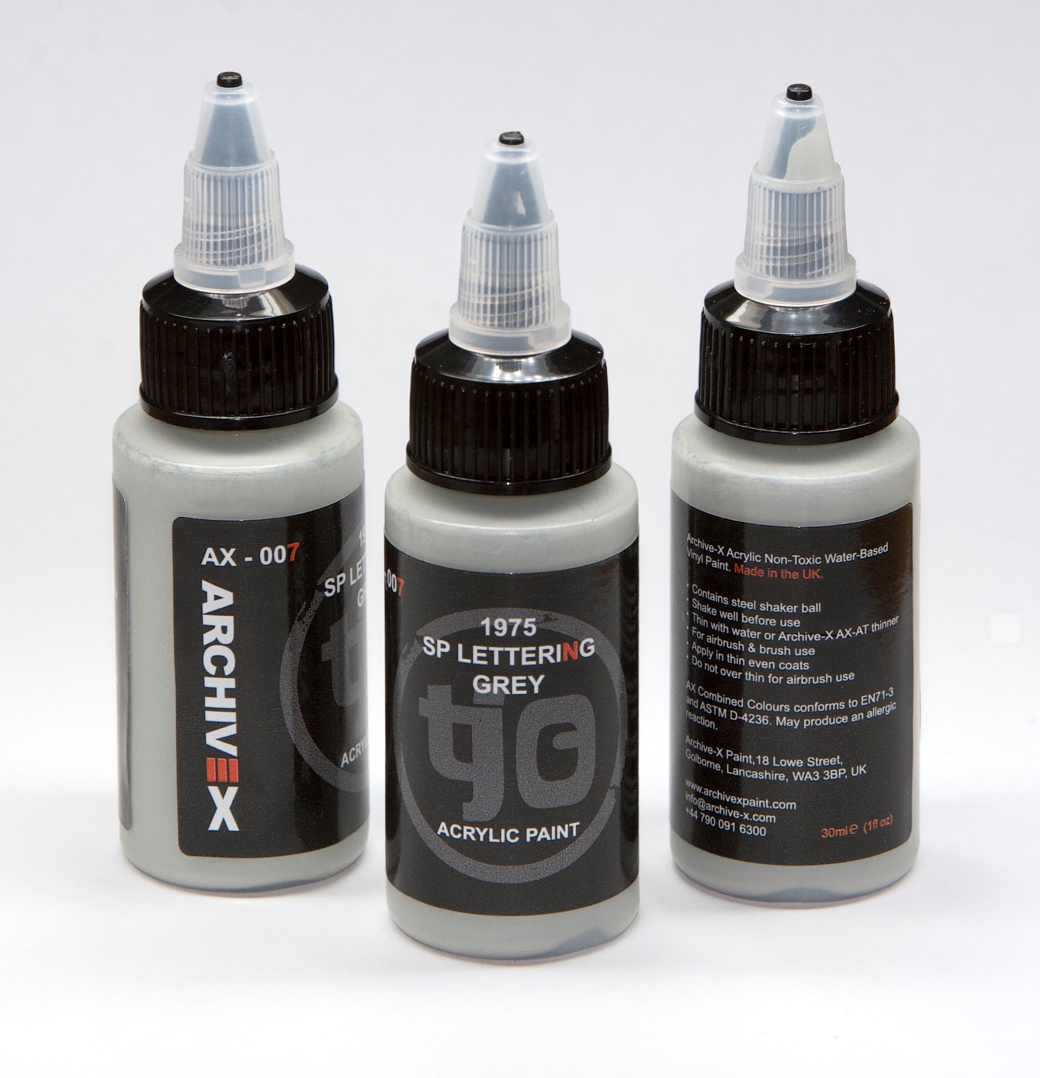 AX-007 1975 SP Lettering Grey Acrylic Paint 30ml