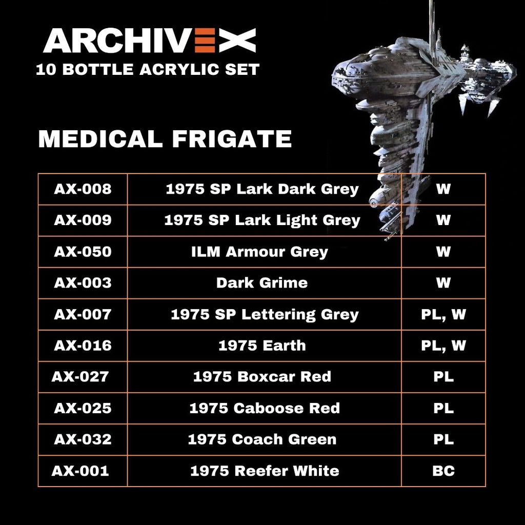 Medical Frigate Acrylic Set (contains 10 colours)