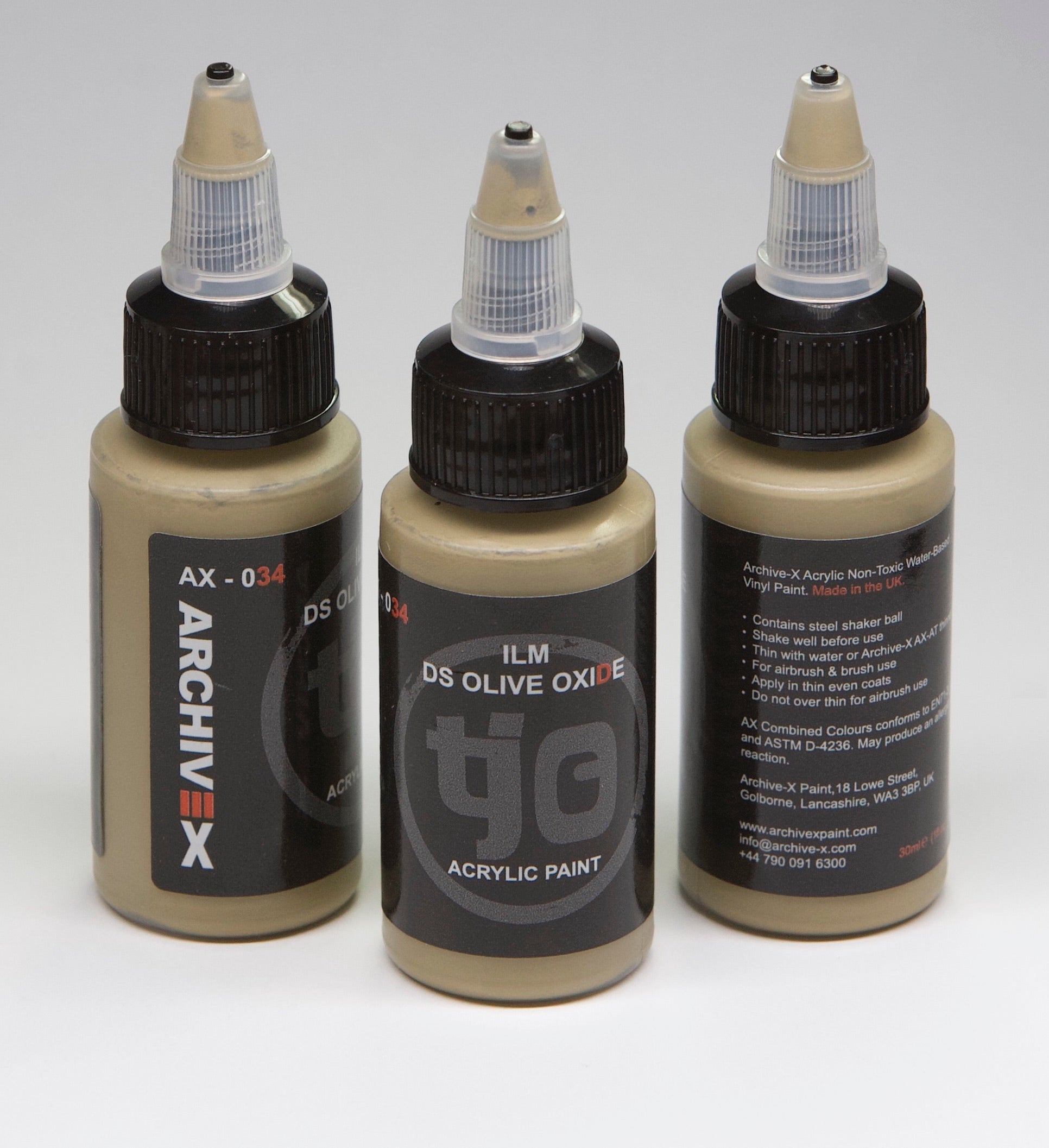 AX-034 ILM DS Olive Oxide Acrylic Paint 30ml